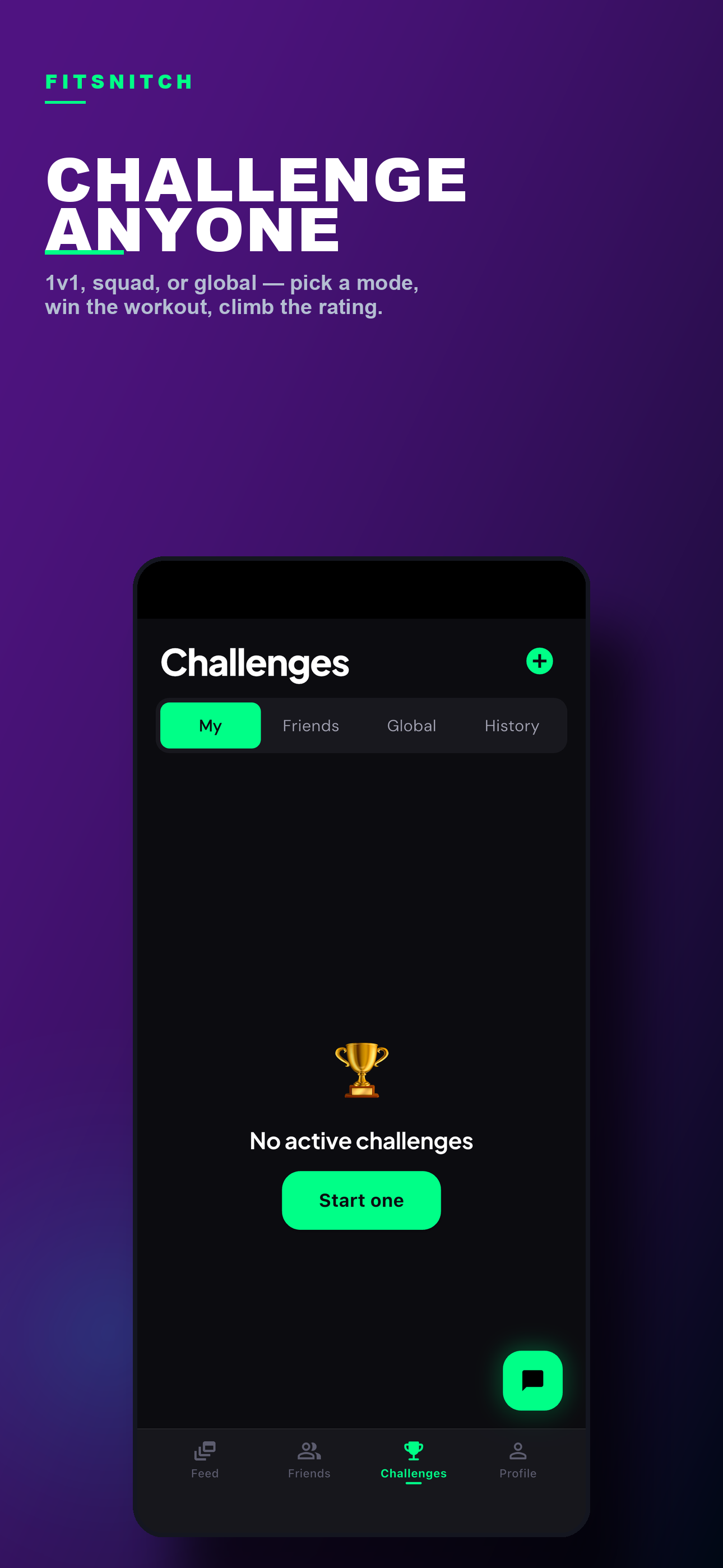 1v1, squad, and global challenges
